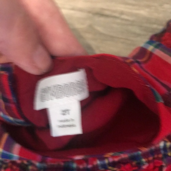 Red Plaid Gymboree toddler dress - Picture 5 of 7